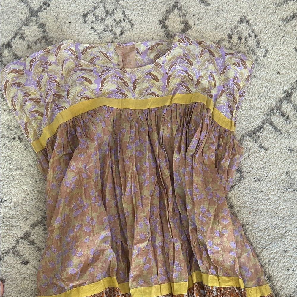 Elegant Purple and Gold Maxi Dress